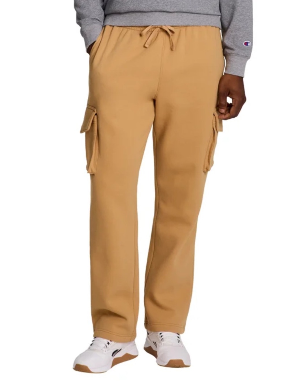 Champion Fleece Cargo Joggers Tan Size Small
